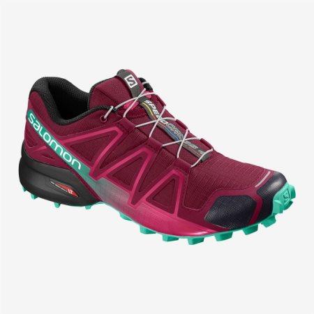 Salomon SPEEDCROSS 4 W Womens Running Shoes Red UK WAOV